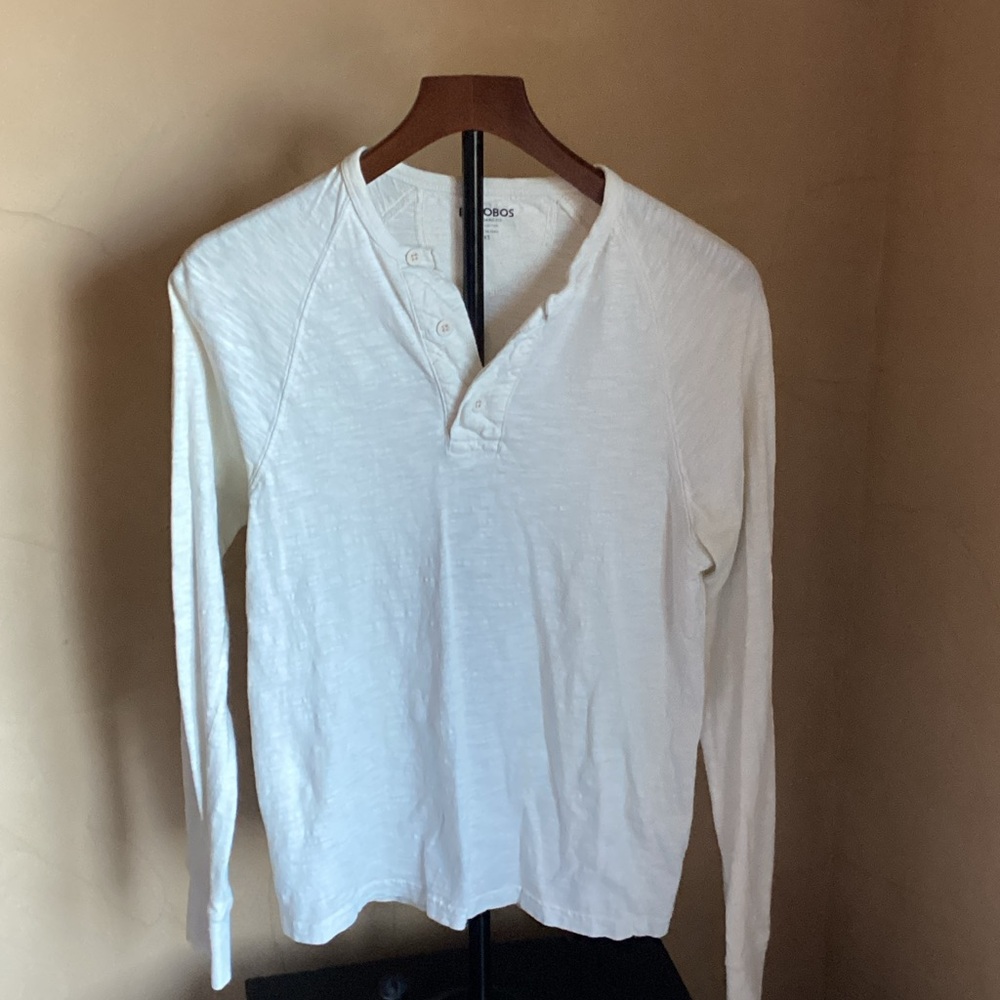 Bonobos Ivory Long Sleeve Henley
